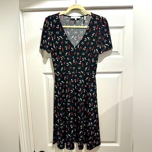 Floral V Neck Dress- like new
